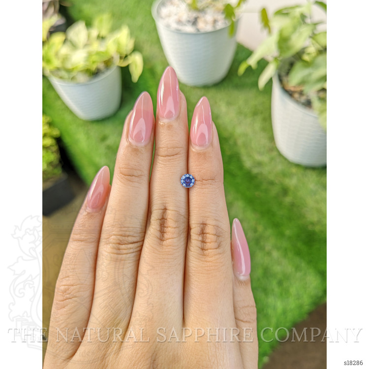 0.57 Ct. Blue Sapphire from Ceylon (Sri Lanka)