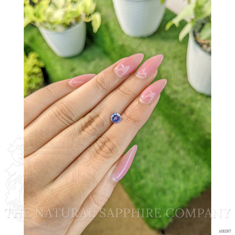 0.71 Ct. Blue Sapphire from Ceylon (Sri Lanka)