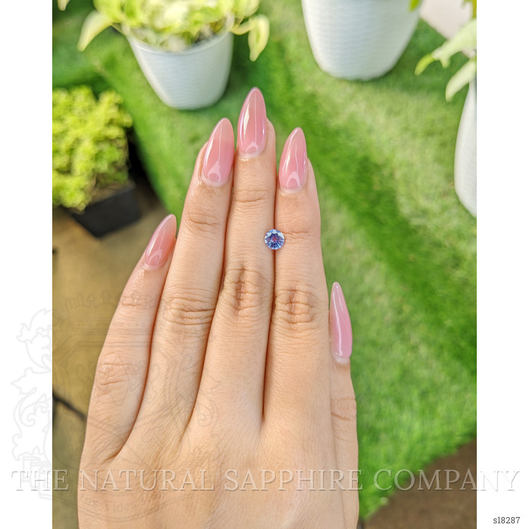 0.71 Ct. Blue Sapphire from Ceylon (Sri Lanka)