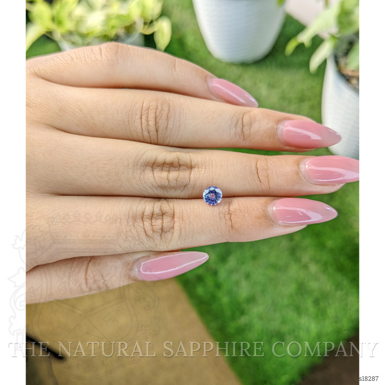 0.71 Ct. Blue Sapphire from Ceylon (Sri Lanka)