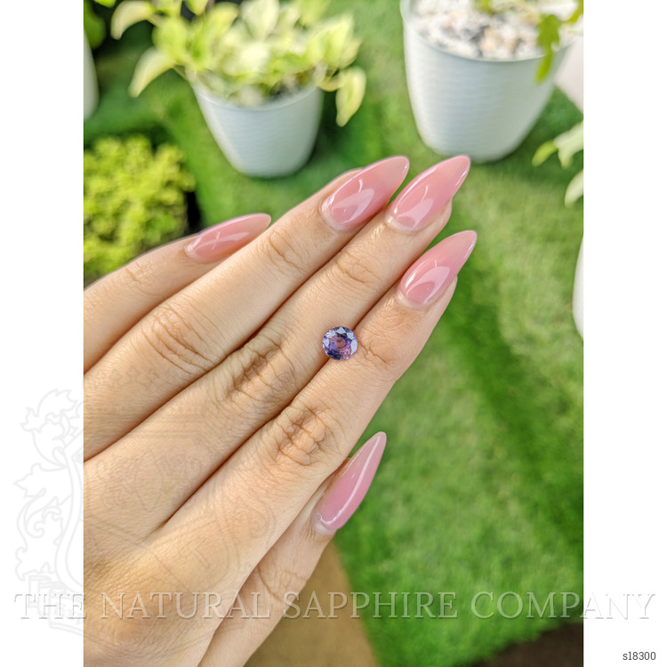 1.32 Ct. Bi Color Sapphire from Ceylon (Sri Lanka)