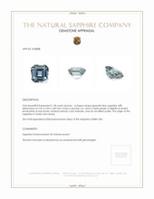 1.28 Ct. Sapphire from Ceylon (Sri Lanka) Appraisal