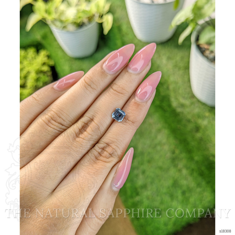 1.28 Ct. Greenish Blue Sapphire from Ceylon (Sri Lanka)