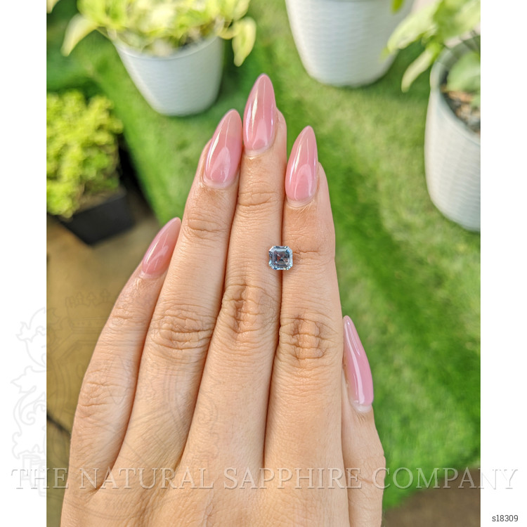 1.01 Ct. Bluish Green Sapphire from Ceylon (Sri Lanka)