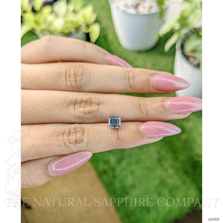 1.01 Ct. Bluish Green Sapphire from Ceylon (Sri Lanka)