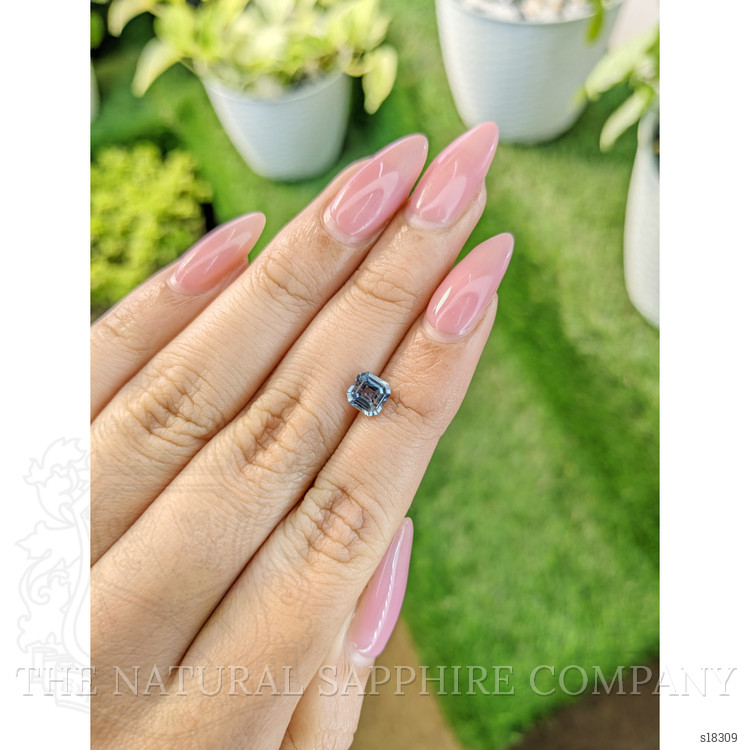 1.01 Ct. Bluish Green Sapphire from Ceylon (Sri Lanka)