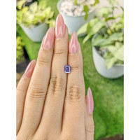 1.08 Ct. Violet Sapphire from Ceylon (Sri Lanka) Life Style