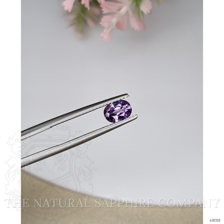 0.80 Ct. Purple Sapphire from Ceylon (Sri Lanka)