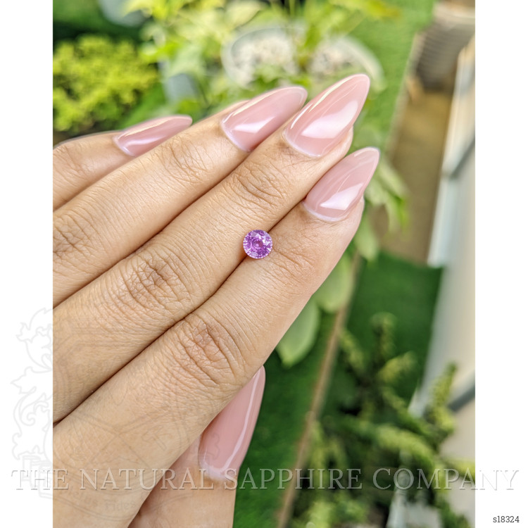 0.69 Ct. Purplish Pink Sapphire from Ceylon (Sri Lanka)