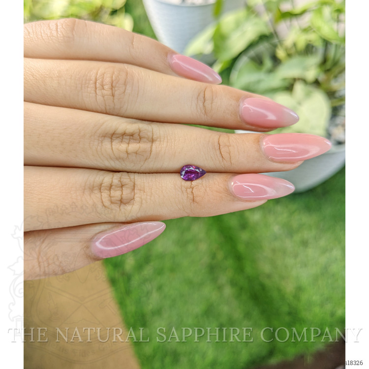 0.74 Ct. Purplish Pink Sapphire from Ceylon (Sri Lanka)