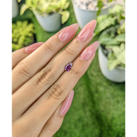 0.74 Ct. Purplish Pink Sapphire from Ceylon (Sri Lanka) Life Style