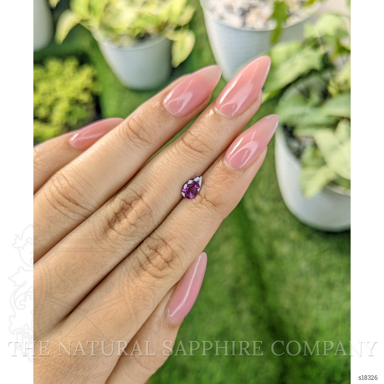 0.74 Ct. Purplish Pink Sapphire from Ceylon (Sri Lanka)