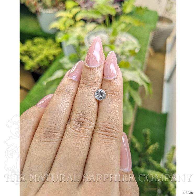 1.11 Ct. White Sapphire from Ceylon (Sri Lanka)