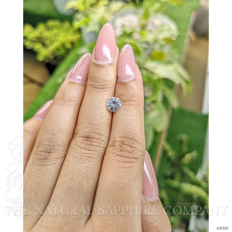 1.05 Ct. White Sapphire from Ceylon (Sri Lanka)