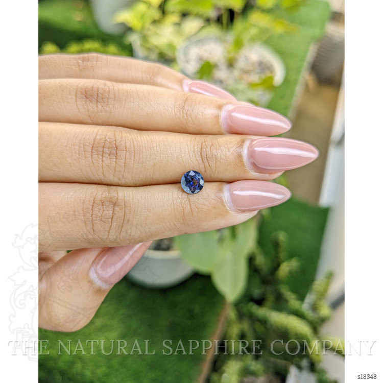 0.91 Ct. Blue Sapphire from Ceylon (Sri Lanka)