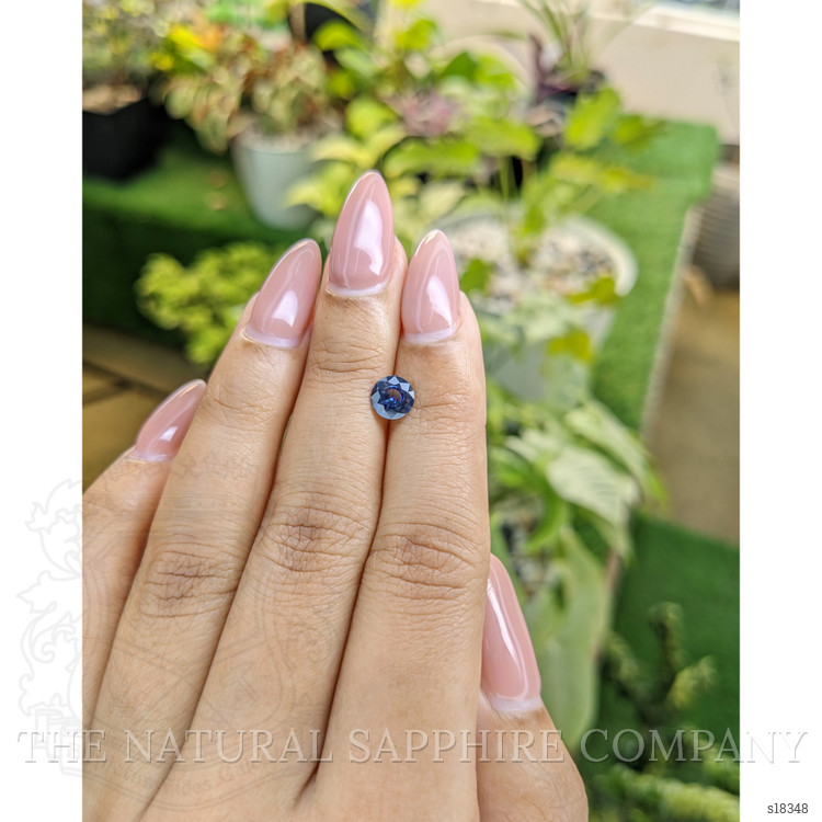 0.91 Ct. Blue Sapphire from Ceylon (Sri Lanka)