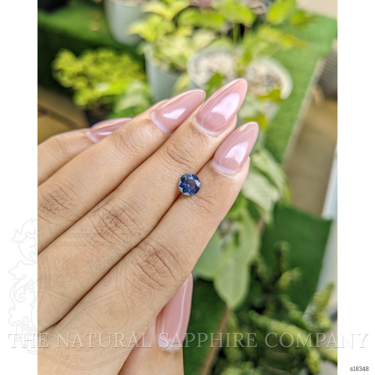 0.91 Ct. Blue Sapphire from Ceylon (Sri Lanka)