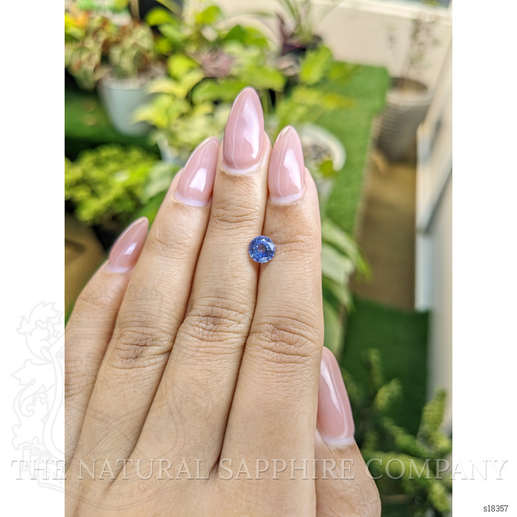 1.08 Ct. Blue Sapphire from Ceylon (Sri Lanka)