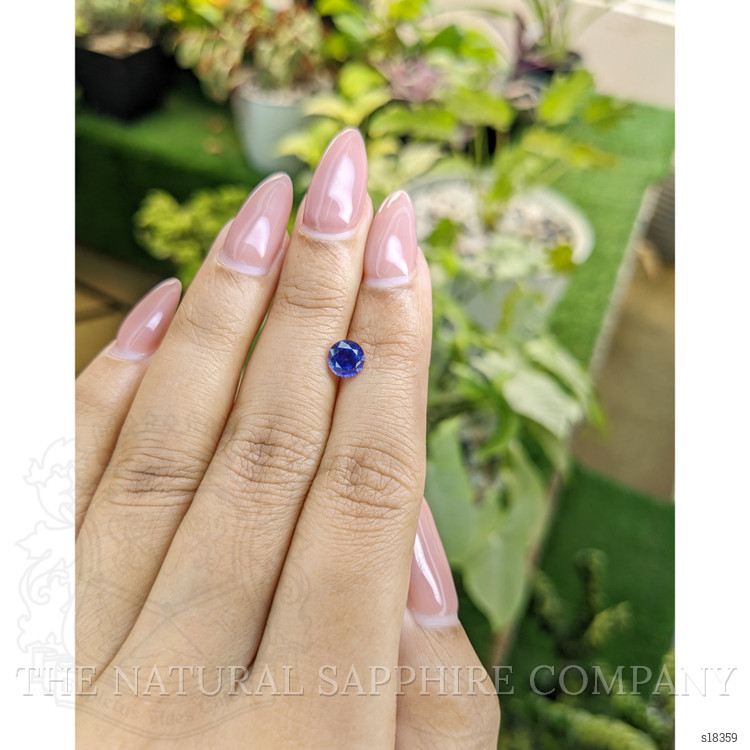 1.00 Ct. Blue Sapphire from Ceylon (Sri Lanka)