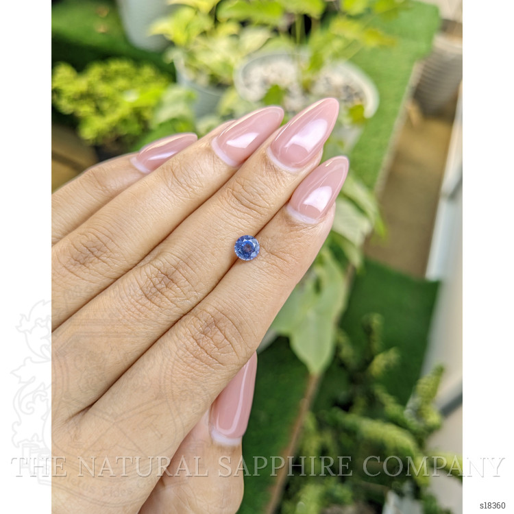 0.99 Ct. Blue Sapphire from Ceylon (Sri Lanka)