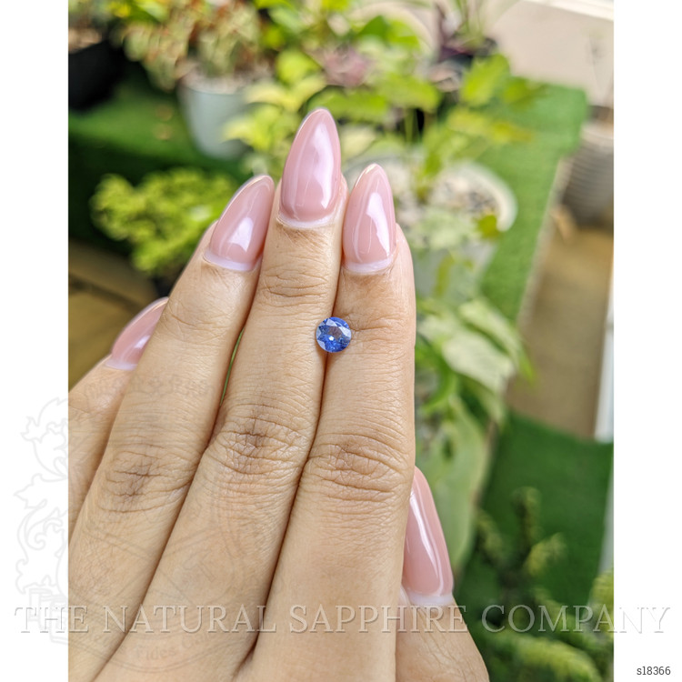 0.71 Ct. Blue Sapphire from Ceylon (Sri Lanka)