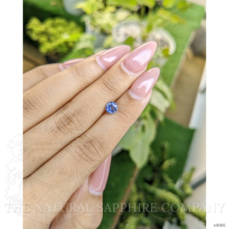 0.71 Ct. Blue Sapphire from Ceylon (Sri Lanka)