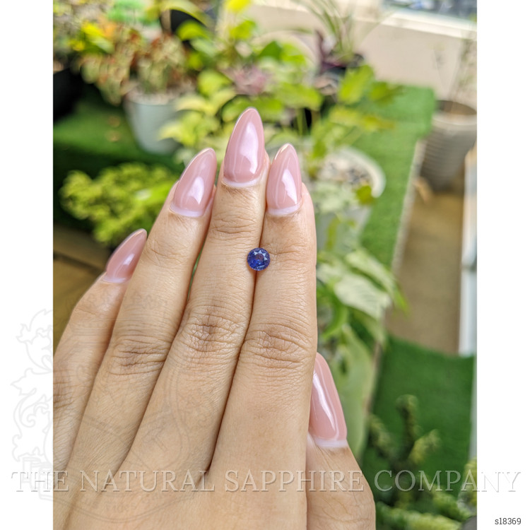 0.79 Ct. Blue Sapphire from Ceylon (Sri Lanka)