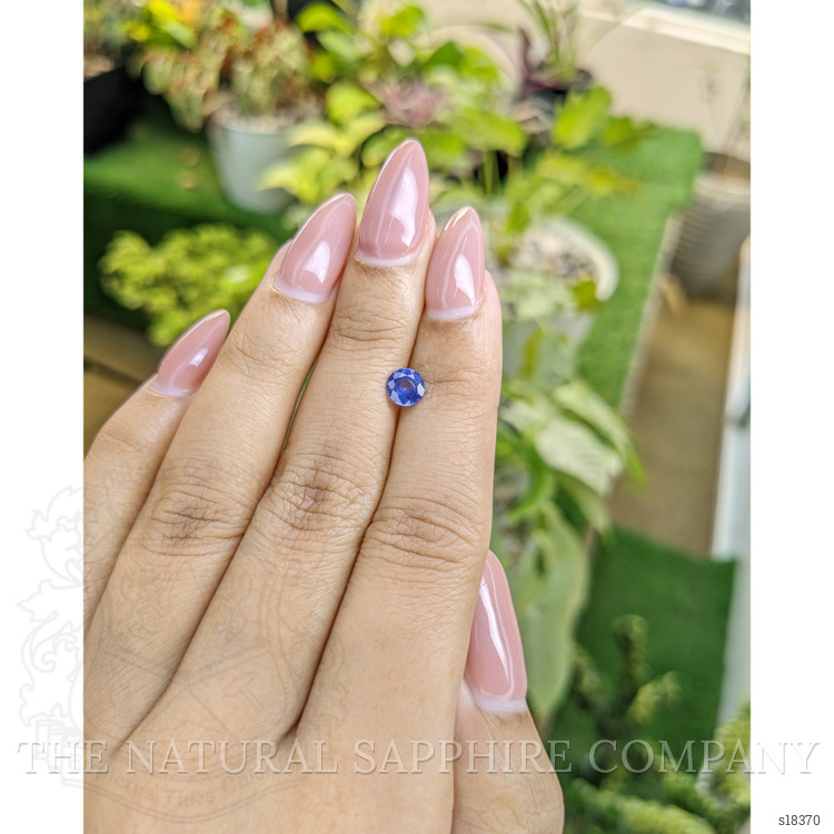 0.68 Ct. Blue Sapphire from Ceylon (Sri Lanka)