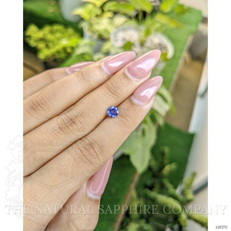 0.68 Ct. Blue Sapphire from Ceylon (Sri Lanka)
