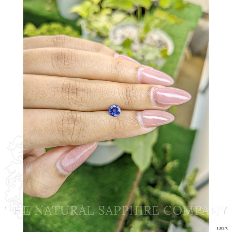 0.68 Ct. Blue Sapphire from Ceylon (Sri Lanka)