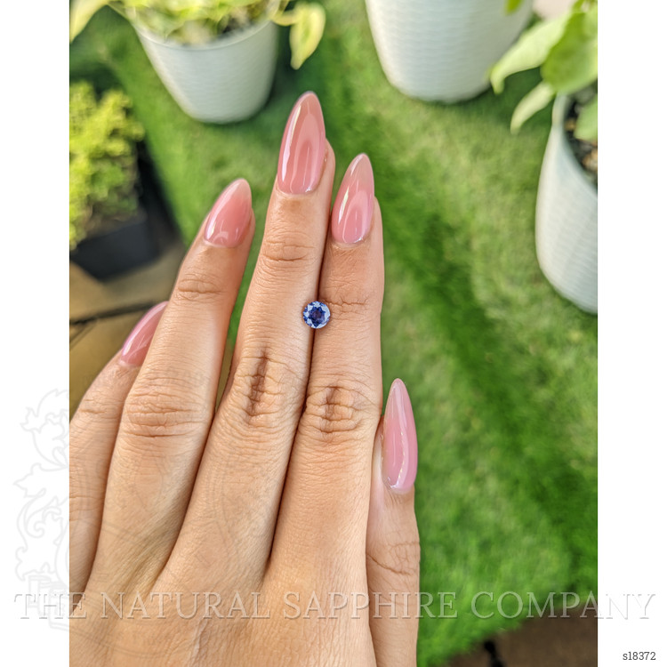 0.70 Ct. Blue Sapphire from Ceylon (Sri Lanka)