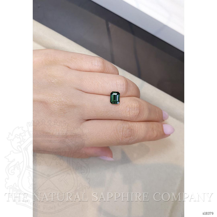 2.10 Ct. Bluish Green Sapphire from Ceylon (Sri Lanka)