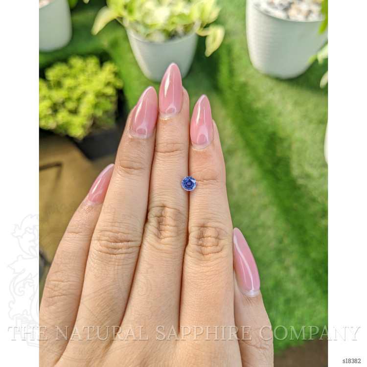 0.63 Ct. Blue Sapphire from Ceylon (Sri Lanka)