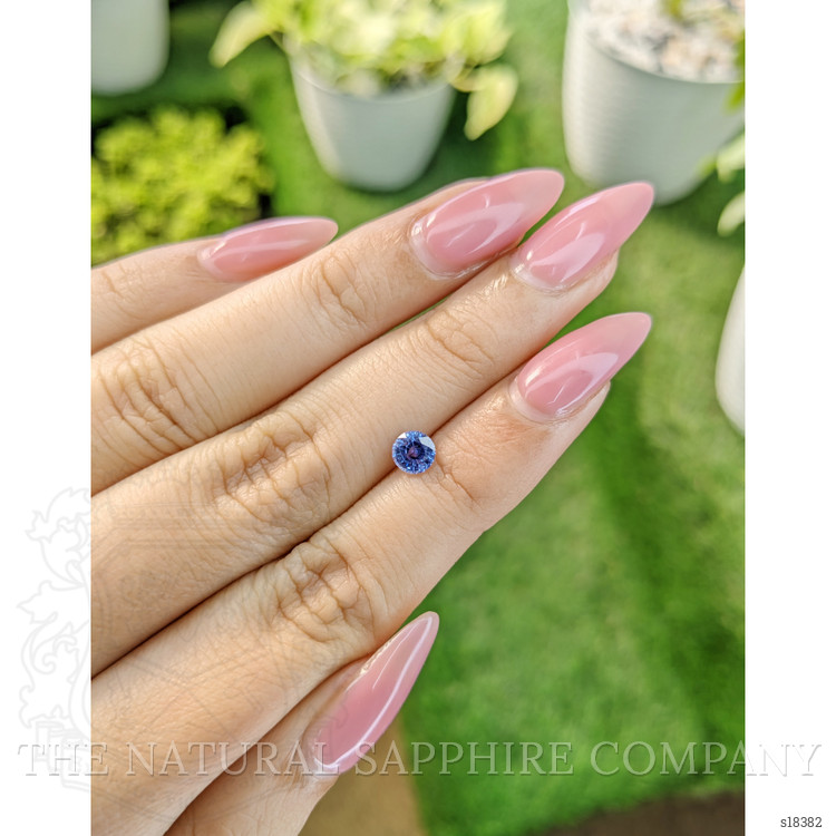 0.63 Ct. Blue Sapphire from Ceylon (Sri Lanka)