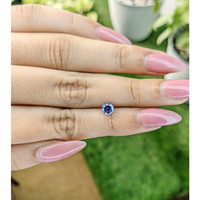 0.63 Ct. Blue Sapphire from Ceylon (Sri Lanka) Life Style