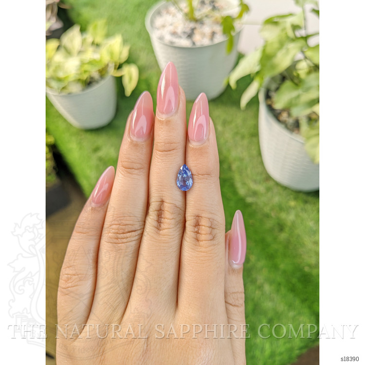 2.04 Ct. Blue Sapphire from Ceylon (Sri Lanka)