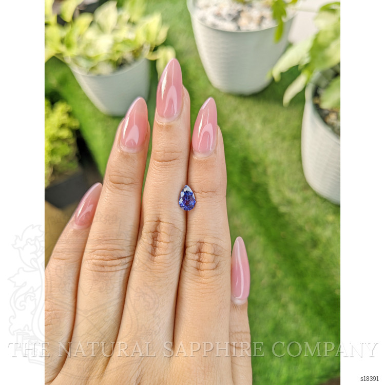 1.30 Ct. Blue Sapphire from Ceylon (Sri Lanka)