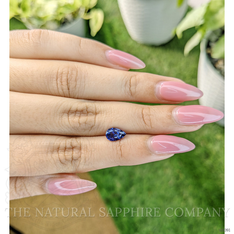 1.30 Ct. Blue Sapphire from Ceylon (Sri Lanka)