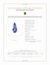 1.60 Ct. Blue Sapphire from Ceylon (Sri Lanka) Scan Report