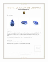 1.16 Ct. Blue Sapphire from Ceylon (Sri Lanka) Appraisal