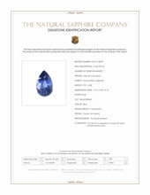 0.88 Ct. Blue Sapphire from Ceylon (Sri Lanka) Scan Report