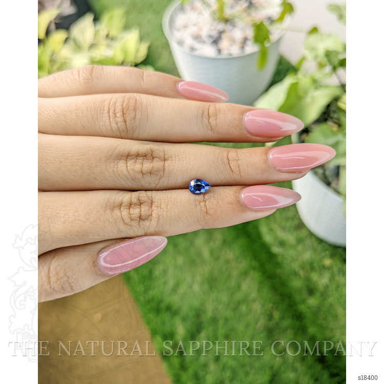 0.84 Ct. Blue Sapphire from Ceylon (Sri Lanka)