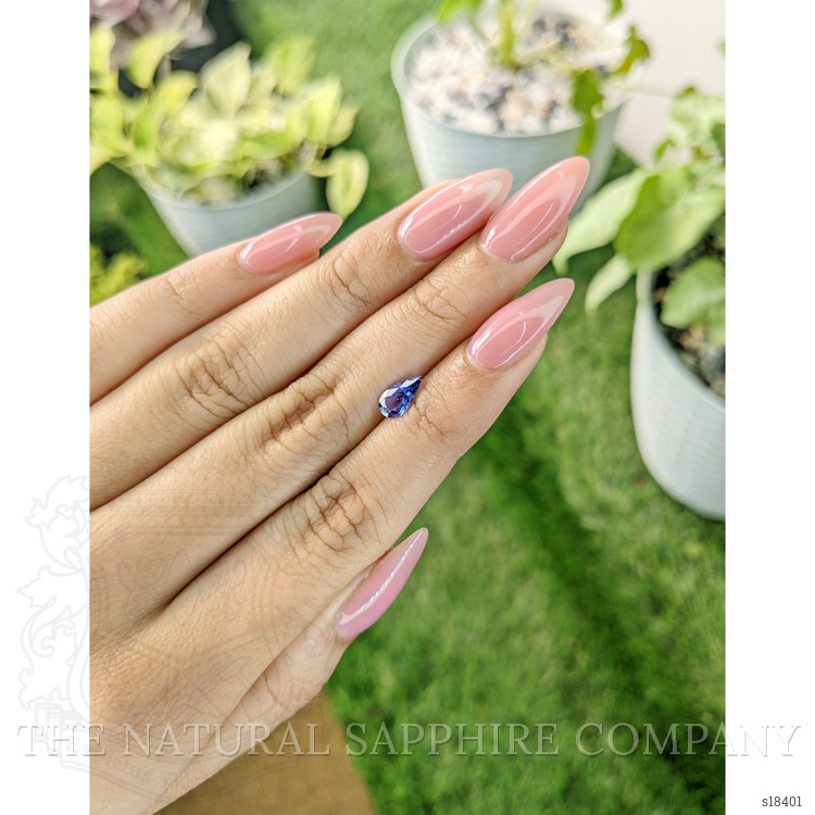 0.75 Ct. Blue Sapphire from Ceylon (Sri Lanka)