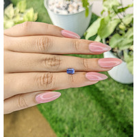 0.96 Ct. Blue Sapphire from Ceylon (Sri Lanka) Life Style