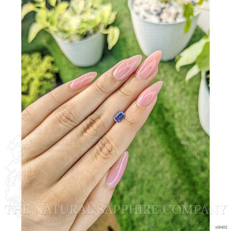 0.96 Ct. Blue Sapphire from Ceylon (Sri Lanka)