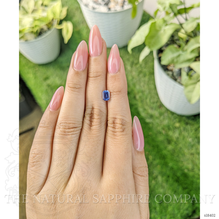 0.96 Ct. Blue Sapphire from Ceylon (Sri Lanka)