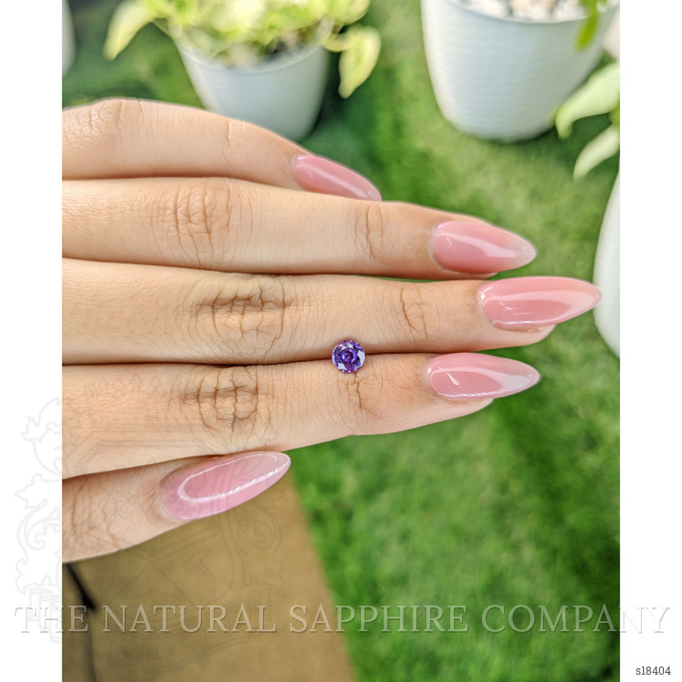 0.70 Ct. Purple Sapphire from Ceylon (Sri Lanka)