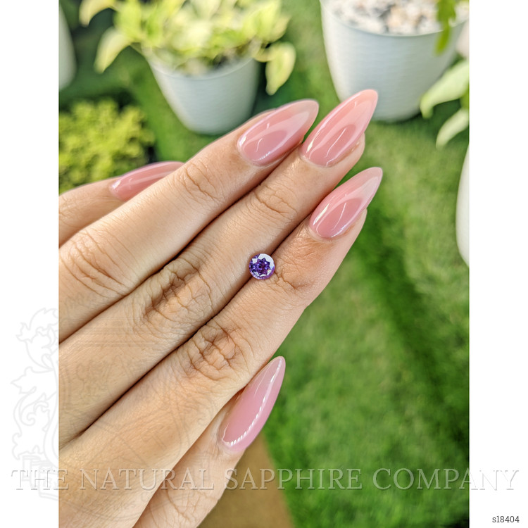 0.70 Ct. Purple Sapphire from Ceylon (Sri Lanka)