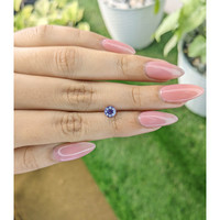 0.74 Ct. Violet Sapphire from Ceylon (Sri Lanka) Life Style