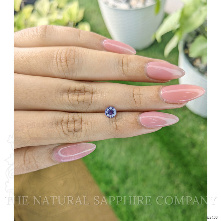 0.74 Ct. Violet Sapphire from Ceylon (Sri Lanka)